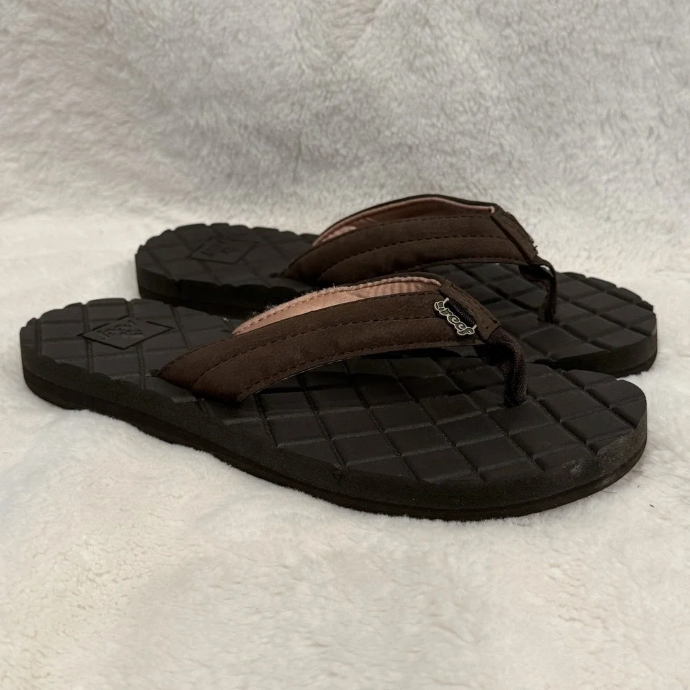 REEF Dreams II Brown Flip Flops Womens Sz 6 RARE DISCONTINUED DEADSTOCK Comfy